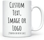Personalized Coffee Mug |Bundle of 10 Product|  Custom Photo, Logo & Text Ceramic Mug | 11oz Customized Coffee Cup | Unique Gift for Family, Friends & Businesses