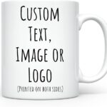 Personalized Coffee Mug |Bundle of 10 Product|  Custom Photo, Logo & Text Ceramic Mug | 11oz Customized Coffee Cup | Unique Gift for Family, Friends & Businesses