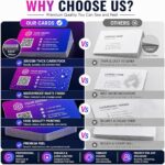 Custom Personalized Business Cards | Waterproof Matte Business Cards with Logo, Text & QR Code | Double-Sided Printing | Premium 300GSM Cardstock | 1000 Pack - Image 4